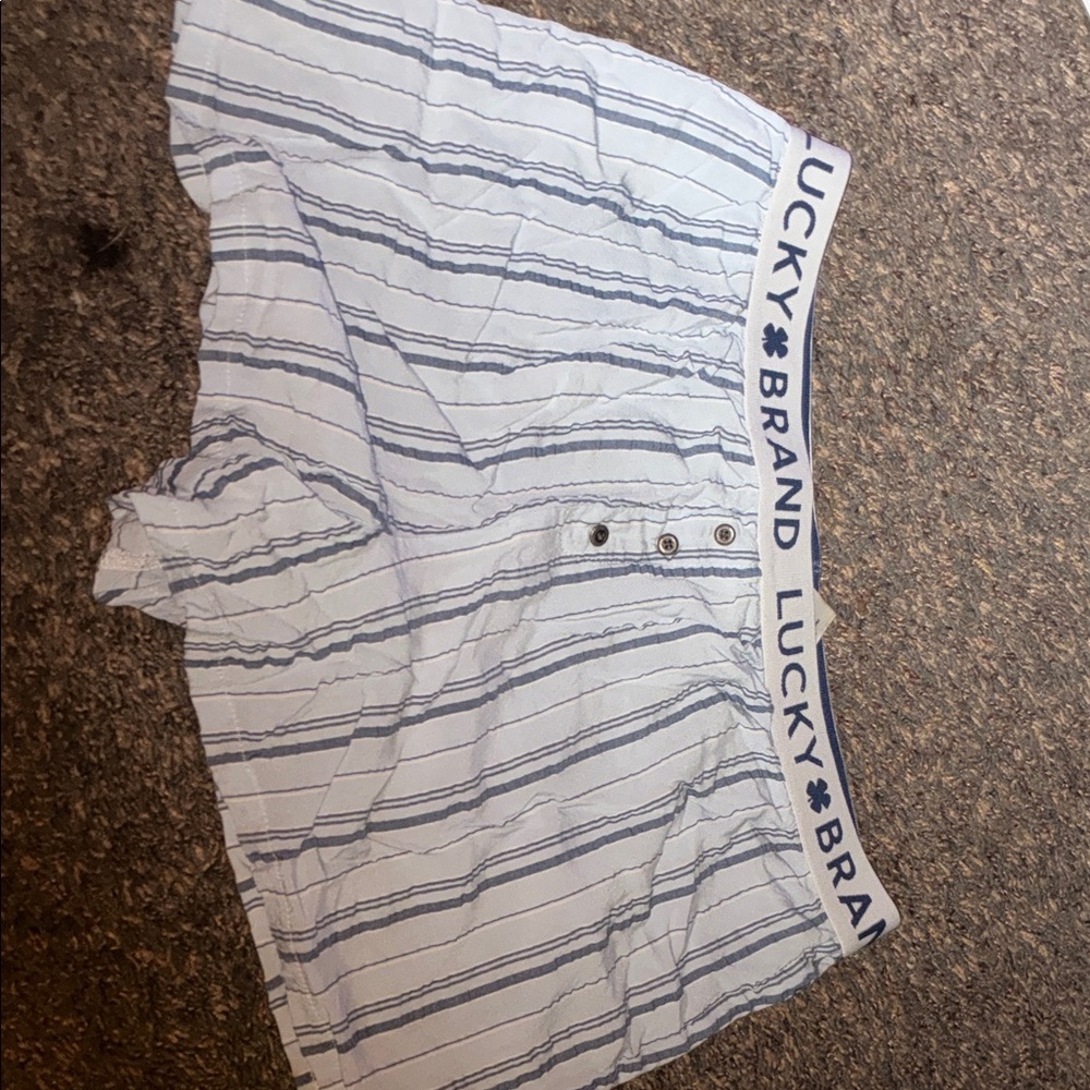 Lucky Brand Blue Striped Boxers